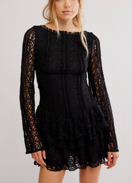 Free People Tabby Lace Mini Dress