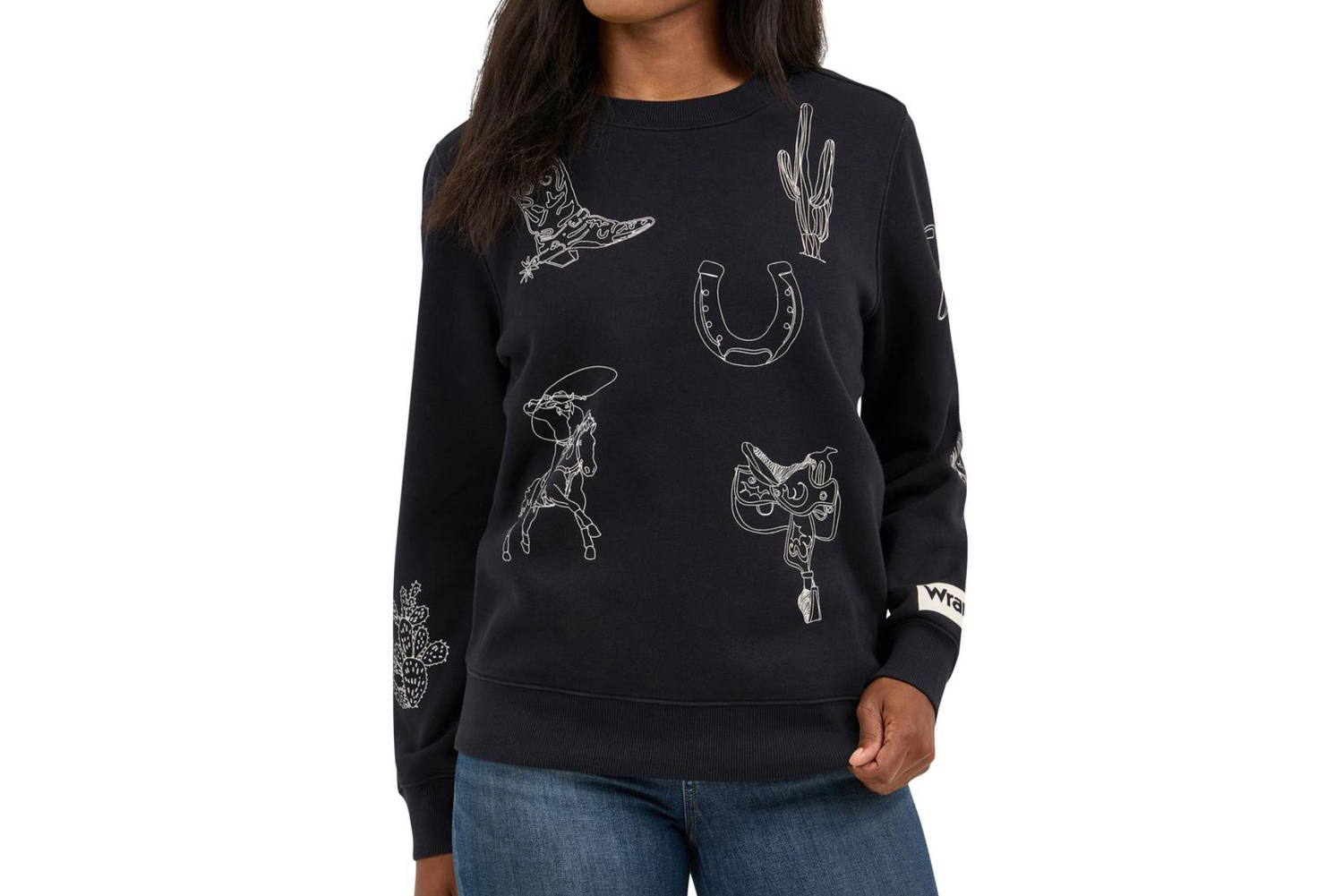 Wrangler Womens Punchy Crew Sweatshirt