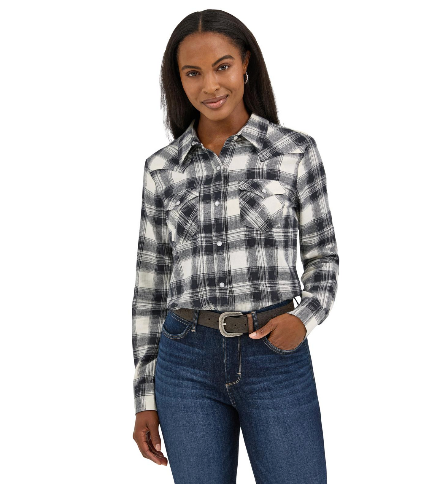 Wrangler Womens Essentials Plaid Shirt