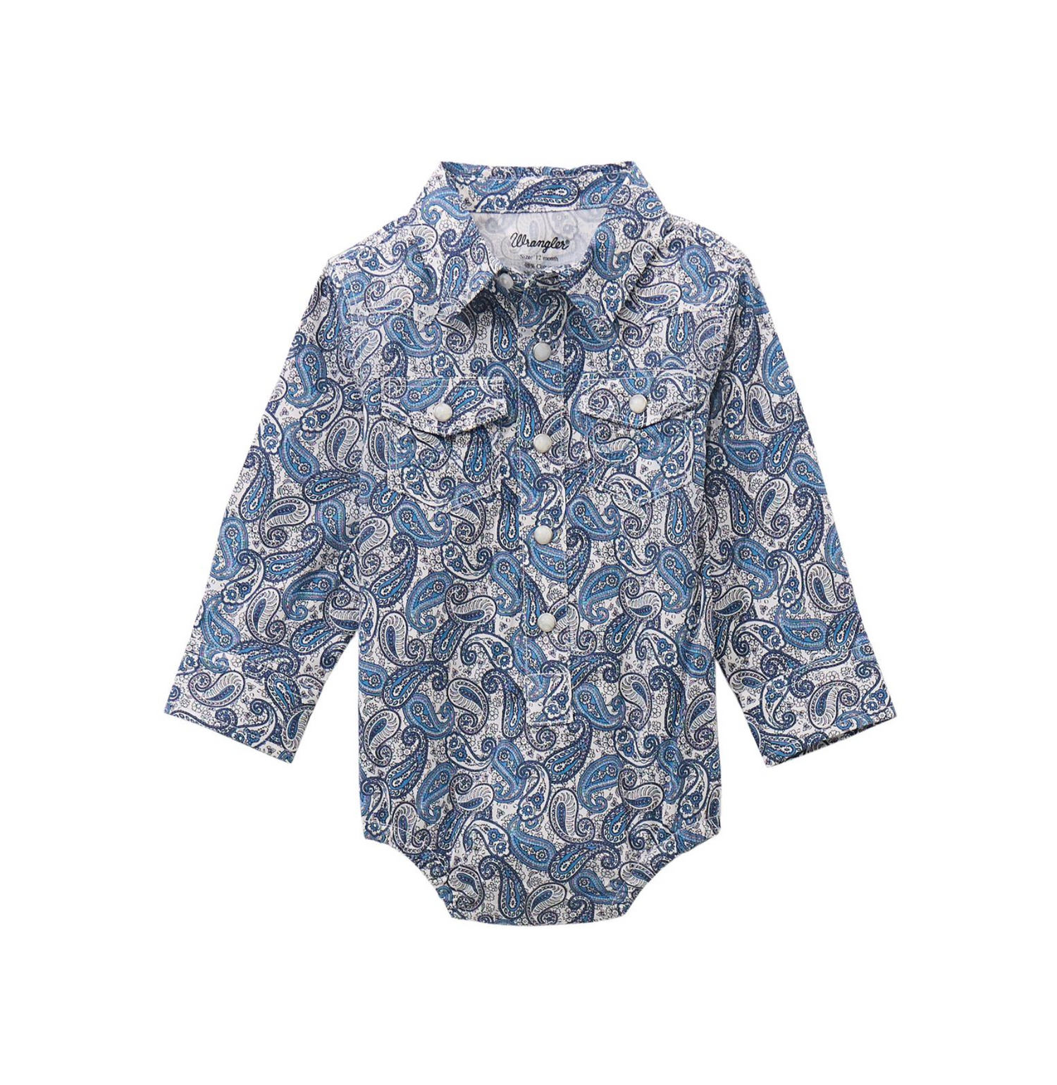 Wrangler Baby Boy Paisley Snap Shirt