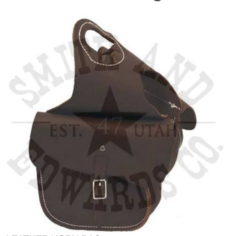 Leather Horn Bag
