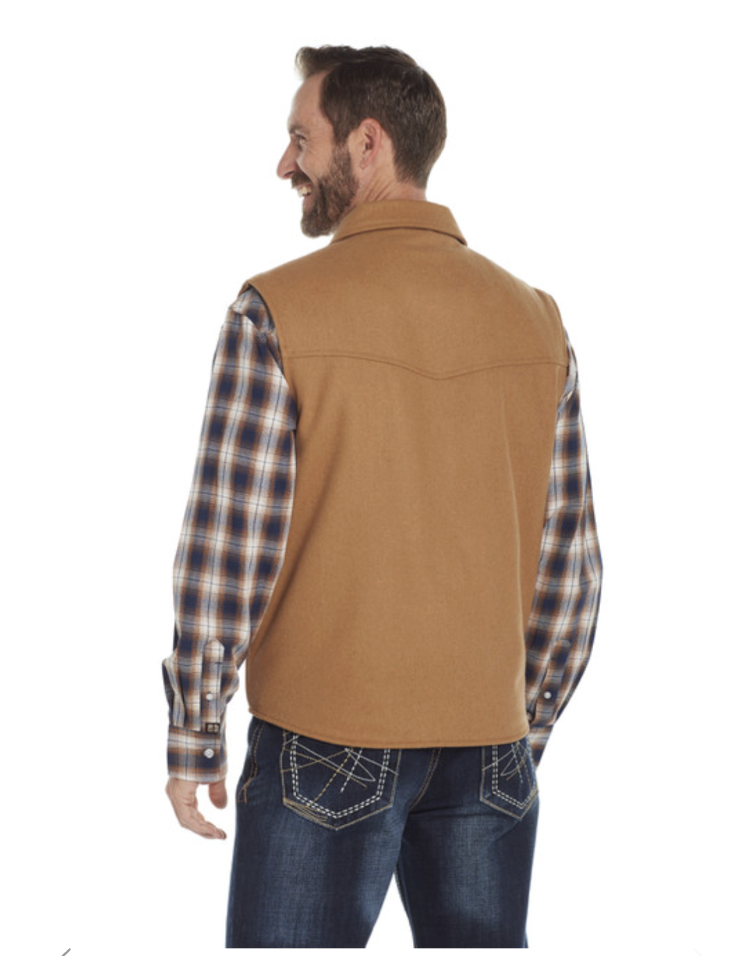 Cripple Creek Mens Wool Melton Vest