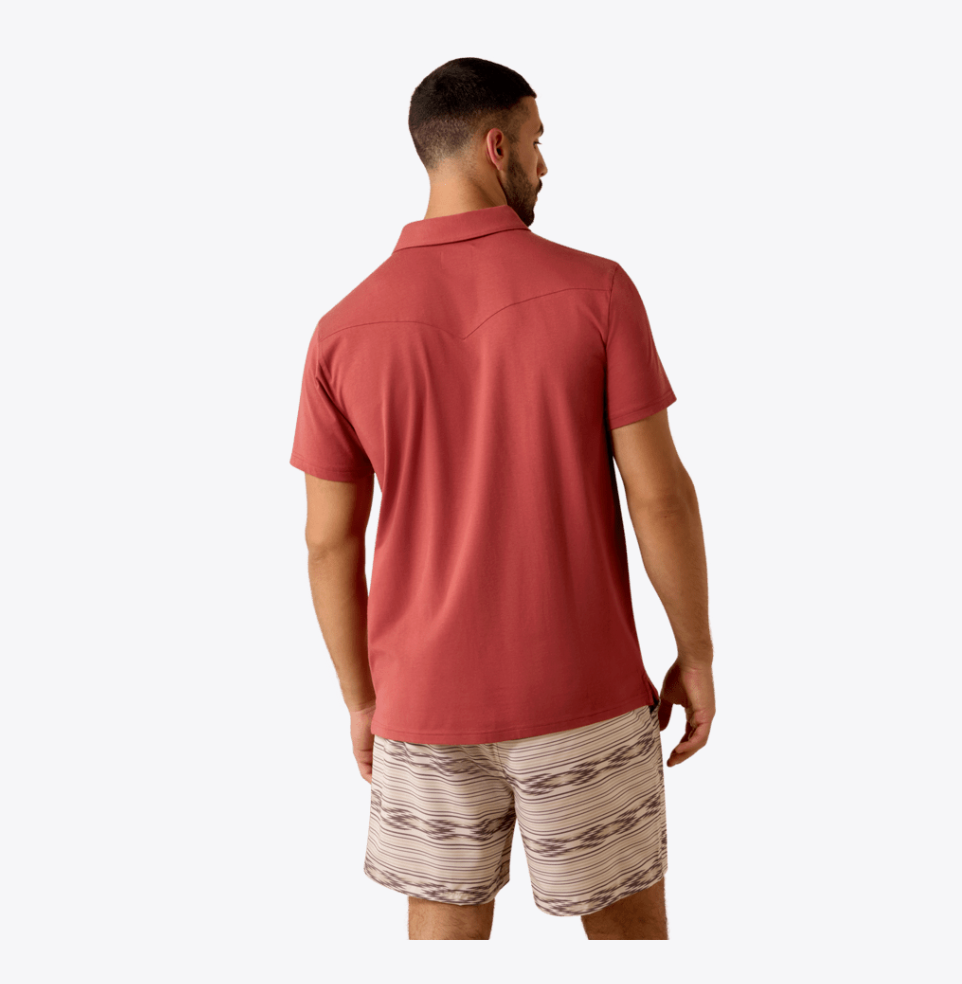 Ariat Mens Retro Western Snap Polo