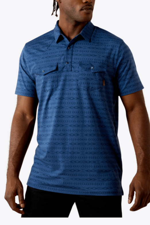 Ariat Mens Retro Western Snap Polo