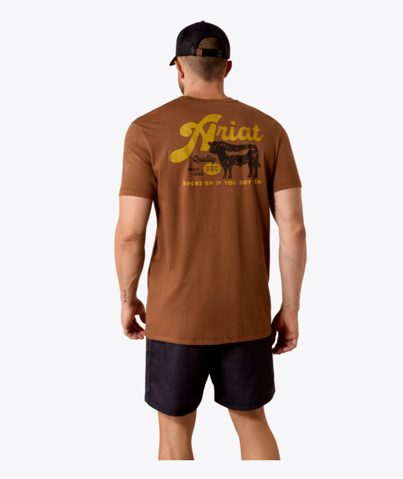 Ariat Mens BBQ Smoke Classic Fit T Shirt
