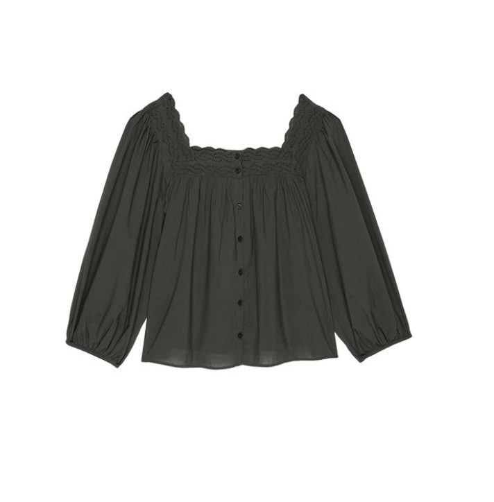 The Great Eyelet Button Sleep Top