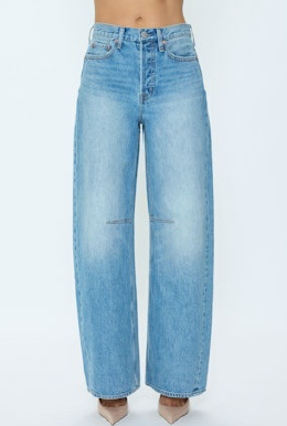Pistola Sydney High Rise Bowed Wide Leg Jean
