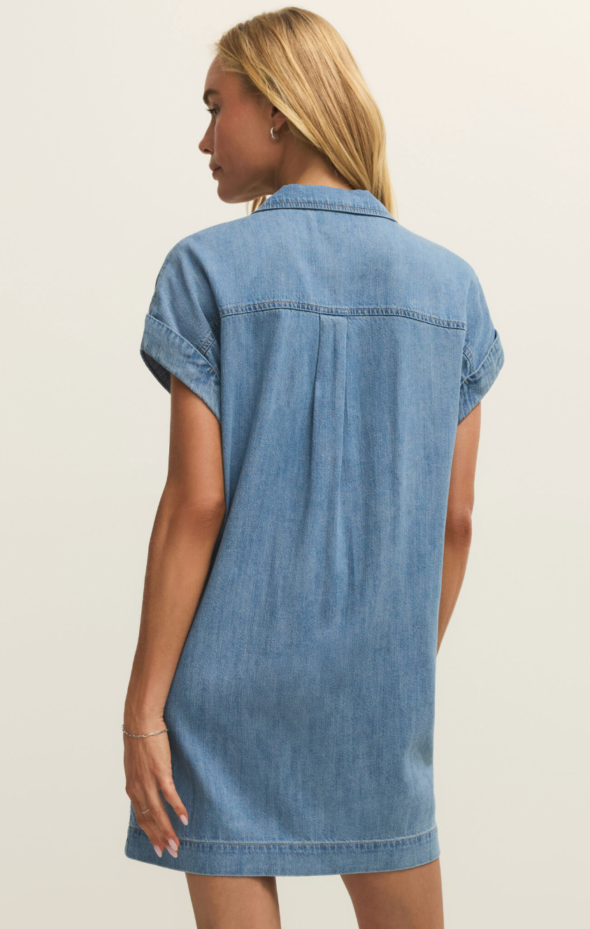 Z Supply Napa Denim Mini Dress