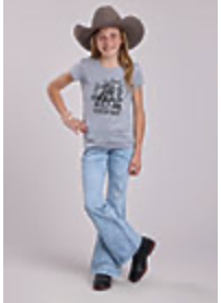 Roper Girls Knit Yee Haw Tee Shirt