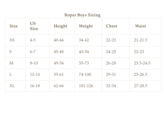 Boys Long Sleeve Western Shirt