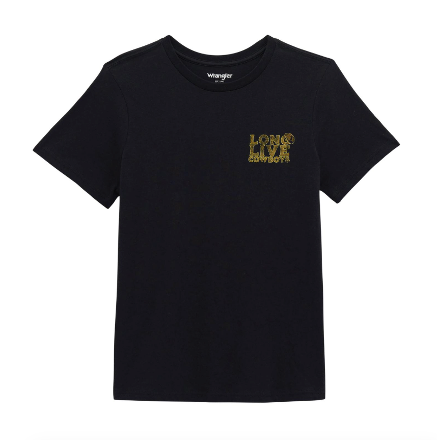 Wrangler Womens Black Beauty Graphic Tee