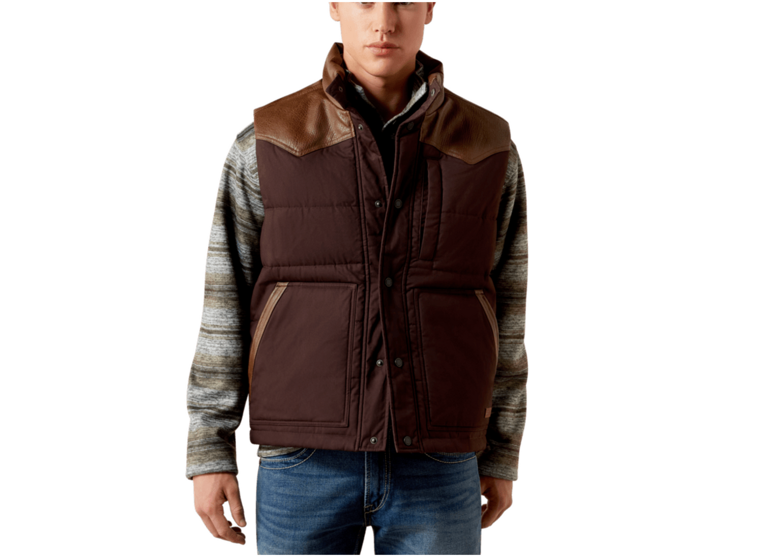 Ariat Mens Western Quilted Vest