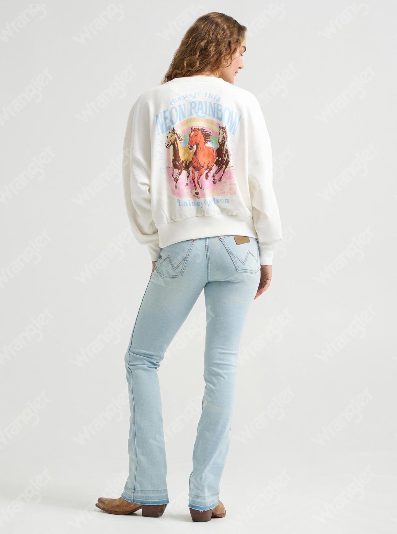 Wrangler X Lainey Wilson Neon Rainbow Sweat