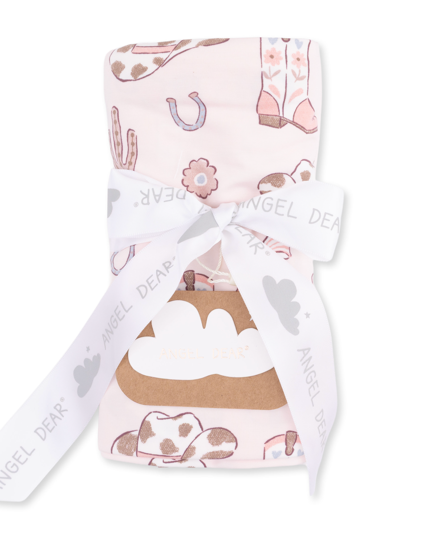 Cowgirl Boots and Bows Swaddle Blanket