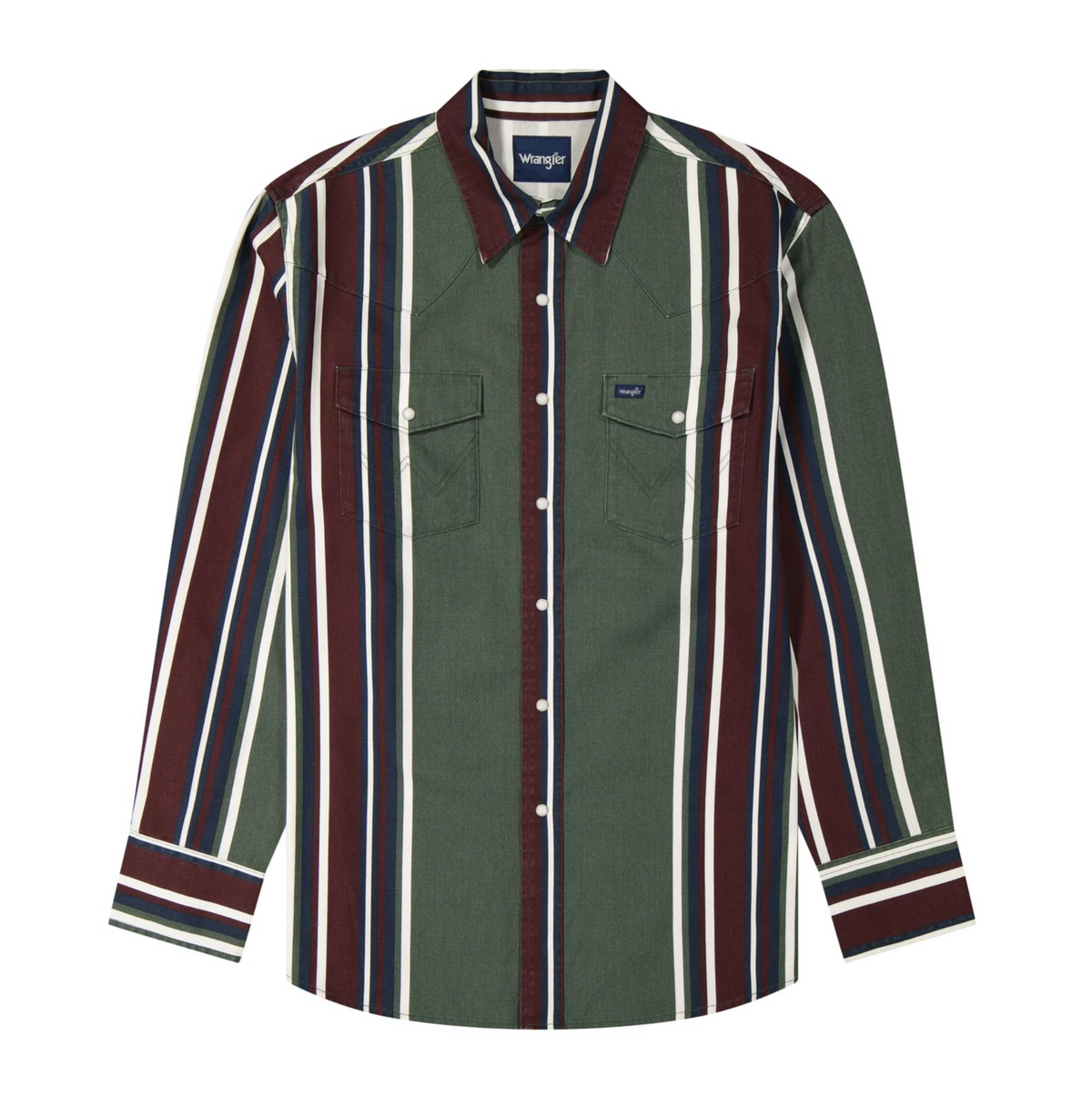 Wrangler Vintage Inspired Brushpopper Western Snap Workshirt