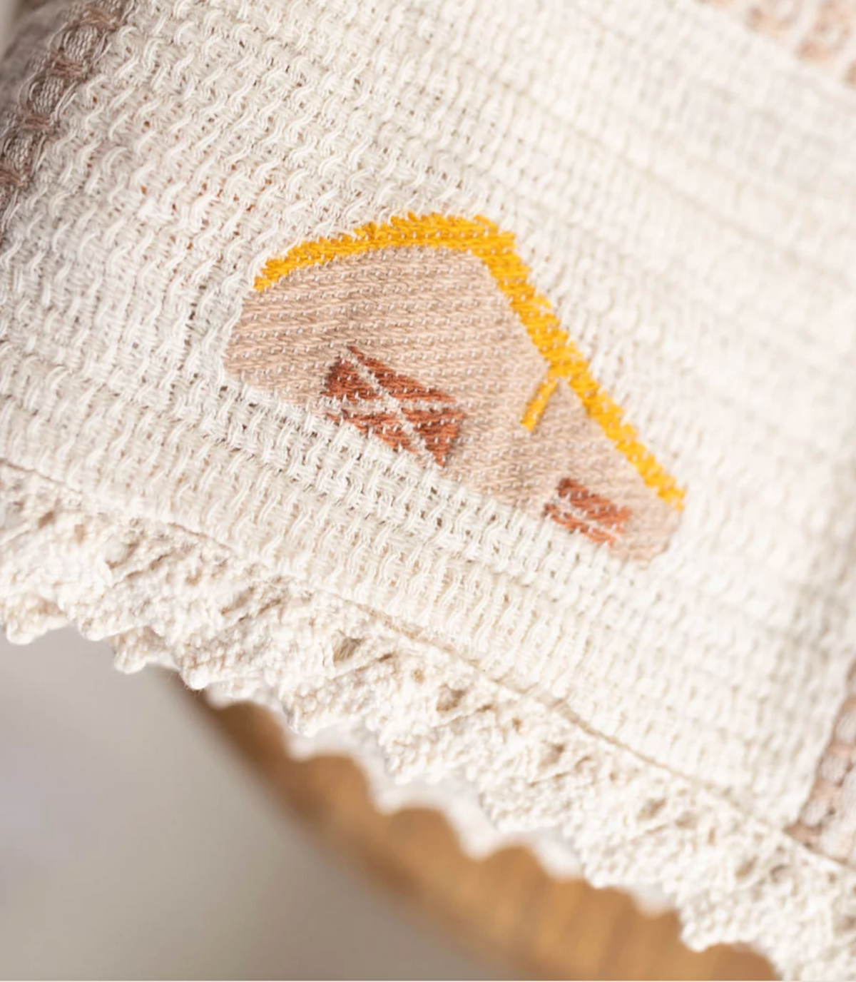 New Grain Patchwork Baby Blanket Farm