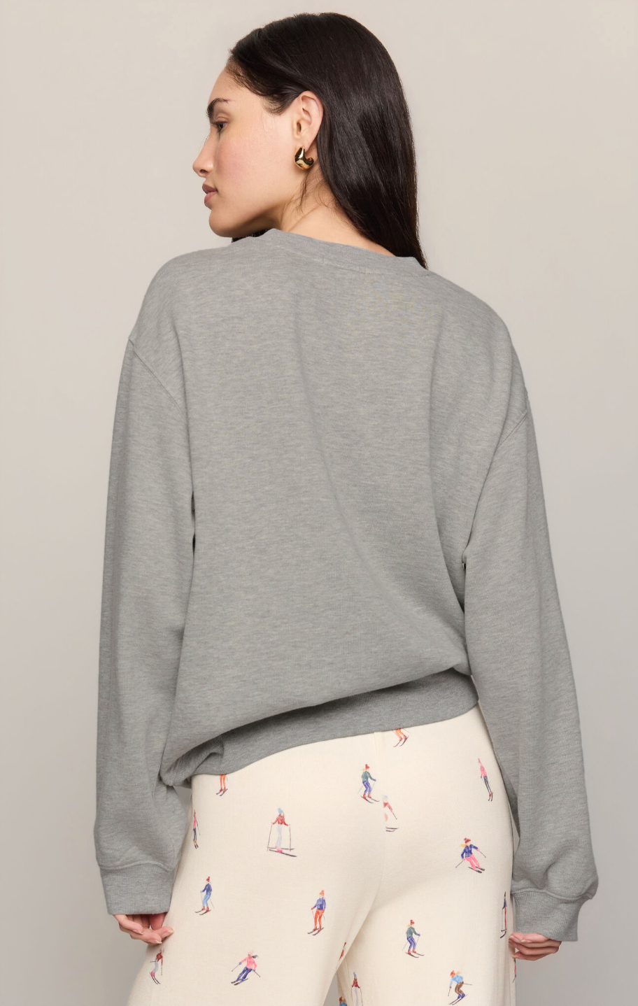 Z Supply Classic Heather Grey Ski Sweatshirt