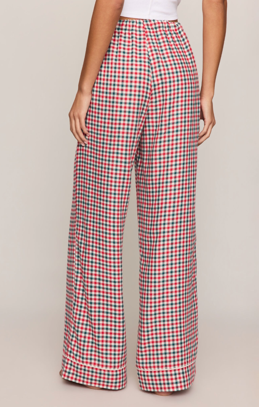 Z Supply Jolly Ruby Red Gingham Pant