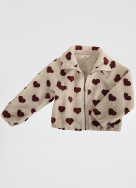 Dylan Womans Brown Hearts Jacket