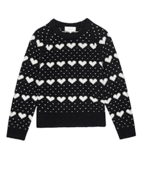 black sweater with hearts The Great boltranchstore.com Bolt Ranch Store