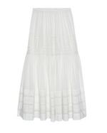 white skirt with lace details pleated the Great boltranchstore.com Bolt Ranch Store