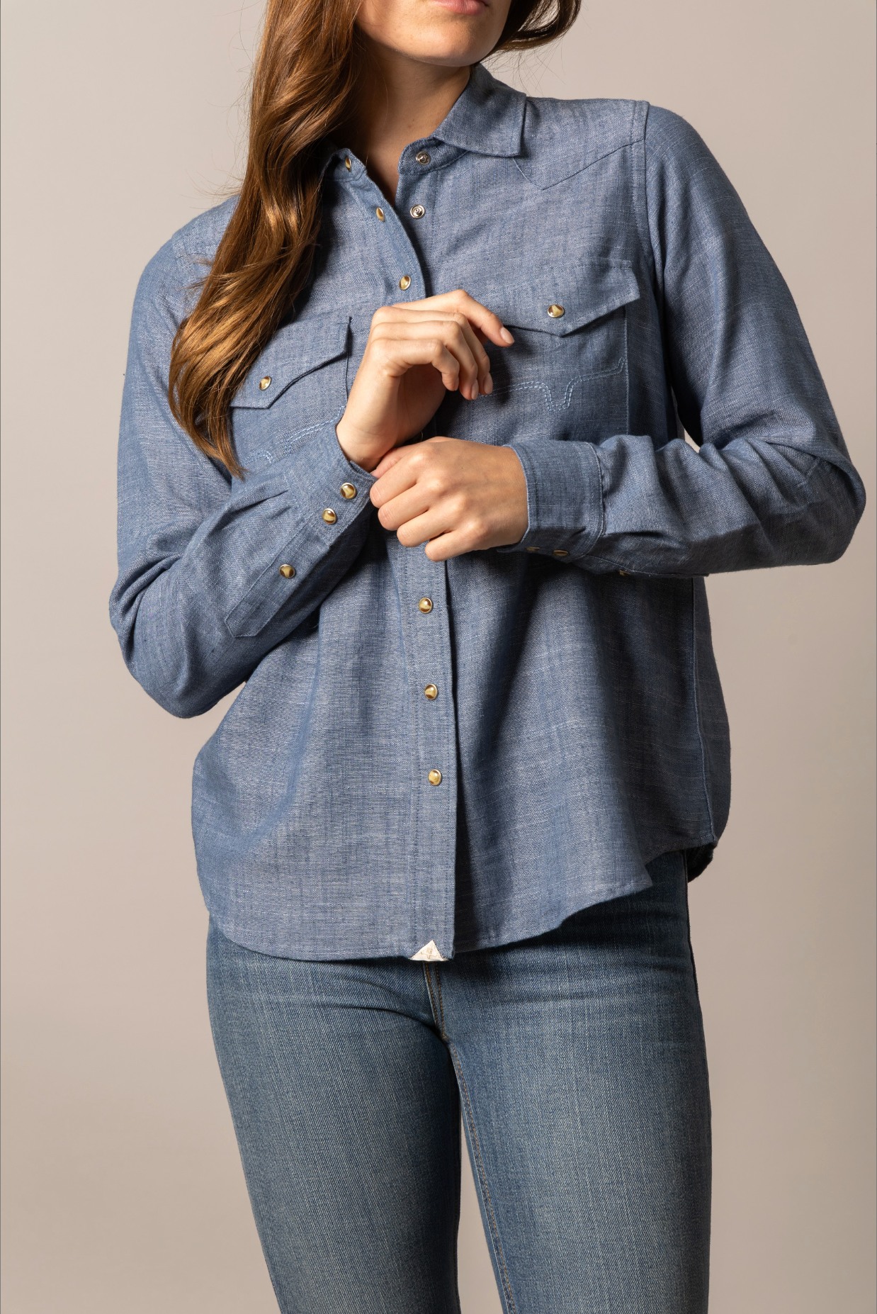 Kimes Ranch Womens Lacy Button Up