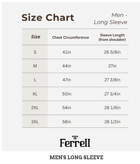 Ferrell Mens CORE White Long Sleeve Snap Shirt