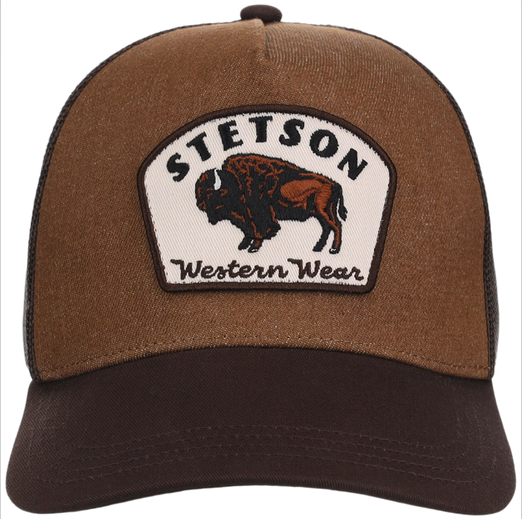 Stetson Bison Patch Trucker Cap