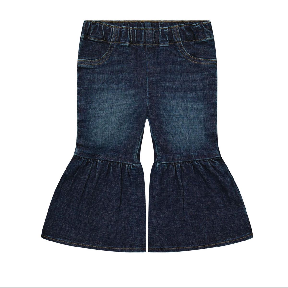 Wrangler Little Girls Ruffle Leg Flare Jean Izabella