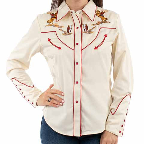 Scully Womens Cattle Roper Em Shirt order today at boltranchstore.com