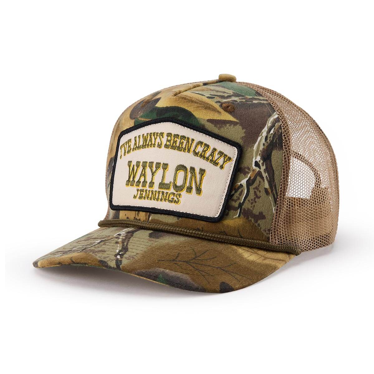 Western clothing mens western clothing Utah Seager x Waylon Jennings Always Been Crazy Trucker Camo SKU MHH26ALWYSCAMO Bolt ranch store free shipping kamas utah near me park city 