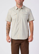 Seager El Ranchero Stripe UV Shirt in tidal foam stripe a button up shirt at boltranchstore.com