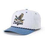 Western clothing mens western clothing Utah Greenhead Snapback White Blue SKU MHSU26GHEDWHT Bolt ranch store free shipping Seager Greenhead Snapback White And Blue white hat with colorful mallard duck seager hat 