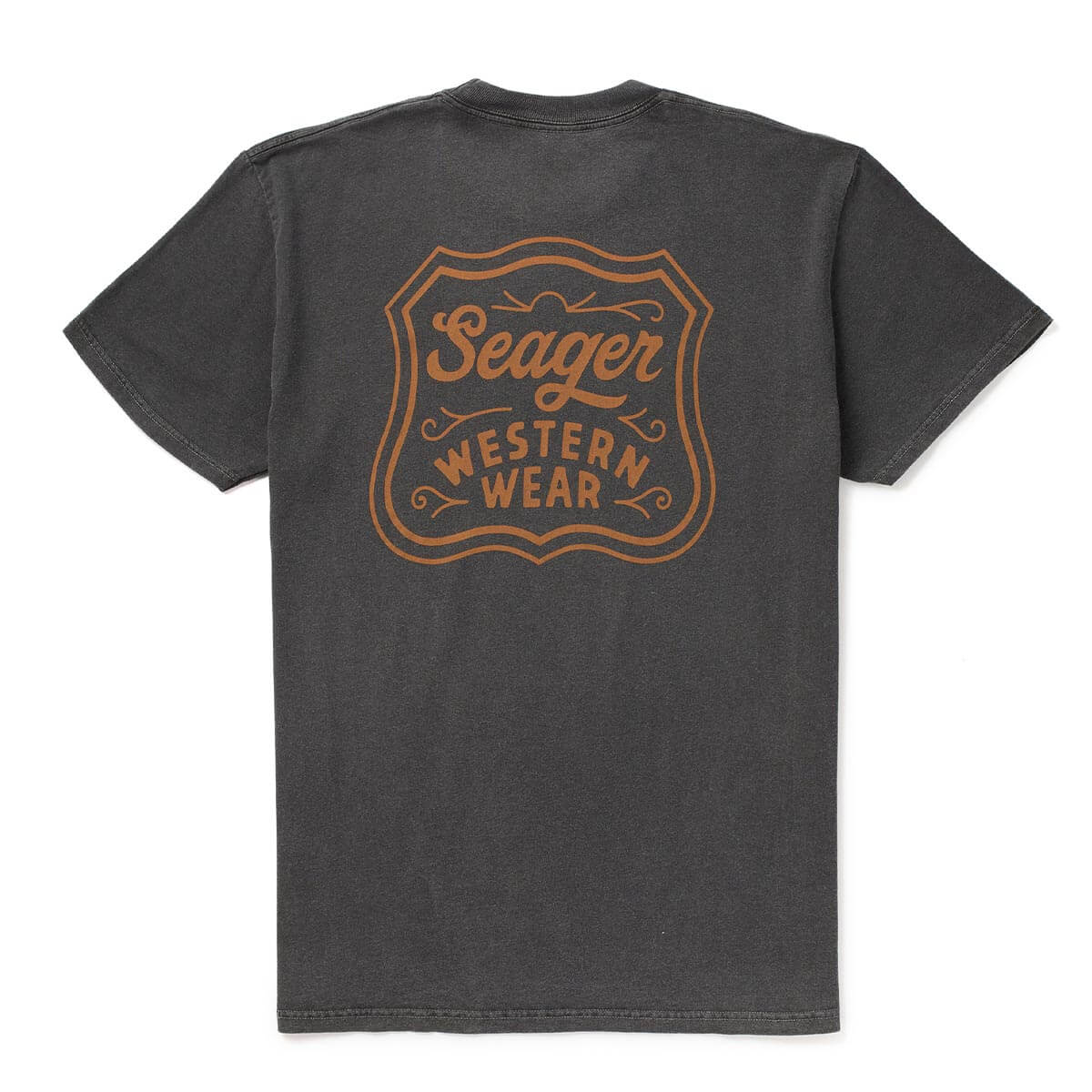 Western clothing mens western clothing Utah Badge Premium Tee Pigment Black SKU MTSU26PBDGEPBLK Boltranchstore.com free shipping in stock near me park city Heber utah mens western tee shirt 