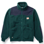 Seager Basecamp Sherpa Jacket Dark Blue Green dark blue green heavyweight sherpa mens jacket western clothing Utah SKU MOH26BASEDBLU