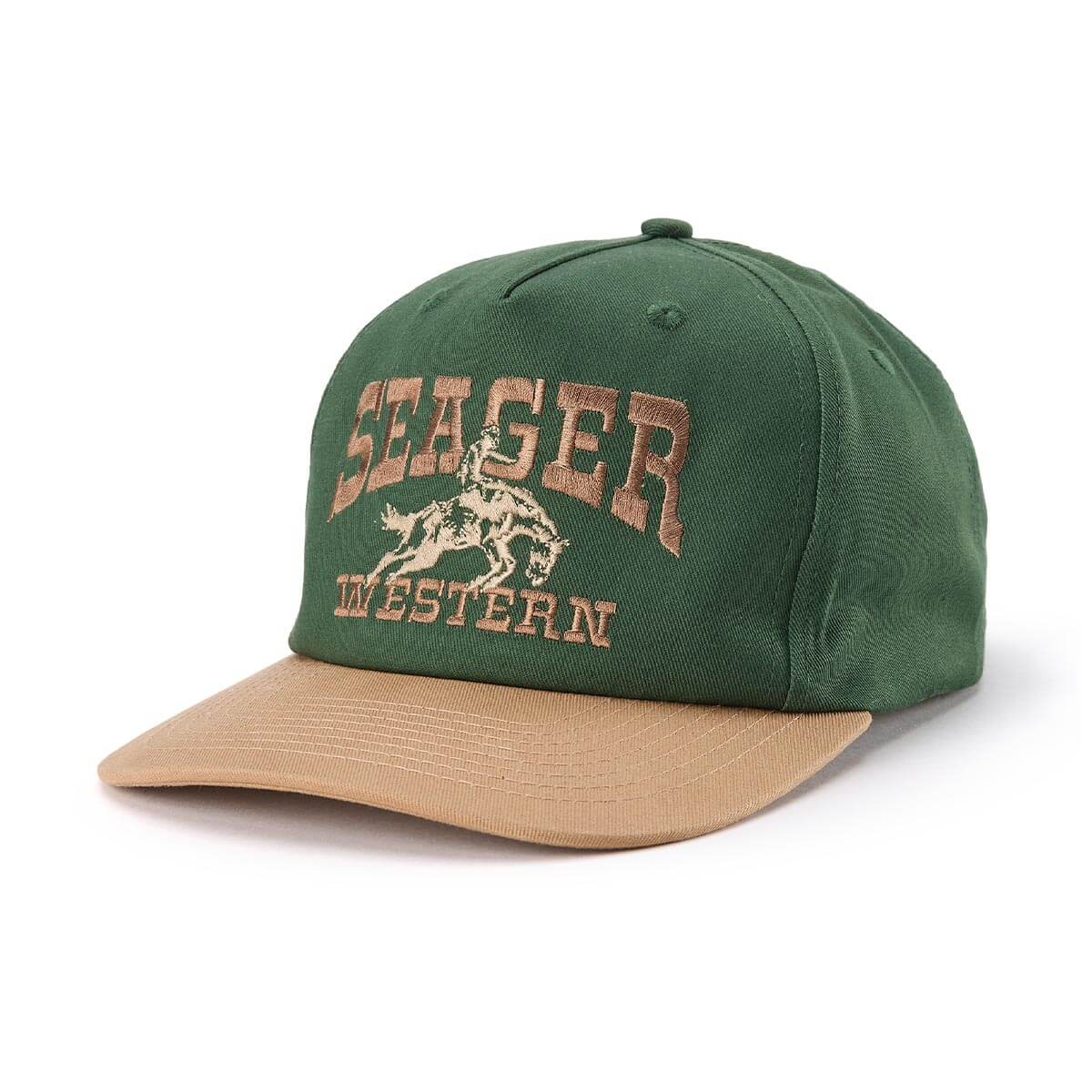 Western clothing mens western clothing Utah Rodeo Snapback Forest Green SKU MHH26RDOGRN Boltranchstore.com free shipping Seager Rodeo Snapback Forest Green in stock womens and mens western wear near me park city  salt lake city ball cap hat seager western green and tan hat