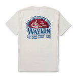 Western clothing mens western clothing Utah Seager x Waylon Jennings Good Hearted Woman Tee Vintage White SKU MTH26GOODHWVWH Boltranchstore.com free shipping