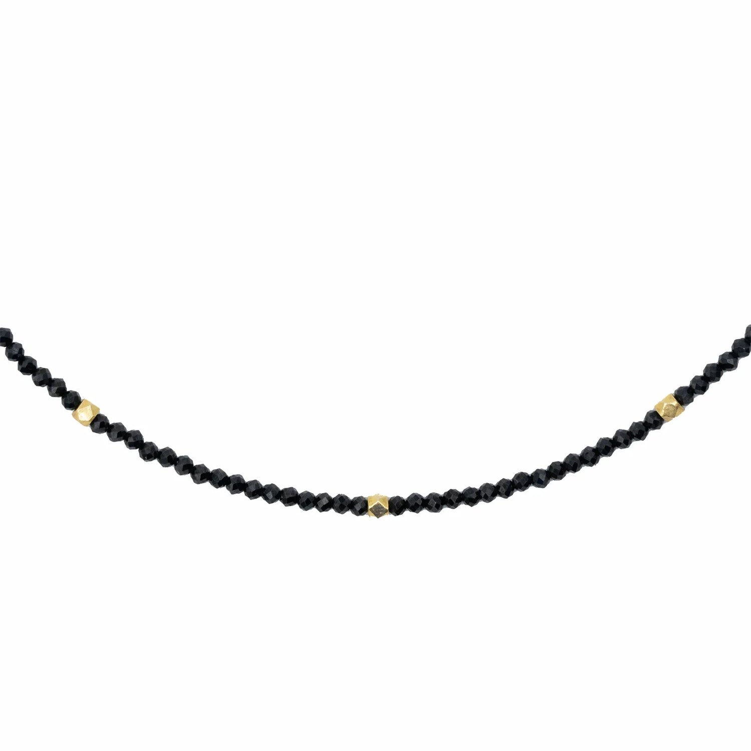 Makhala Semi Precious Necklace with Gold Accents