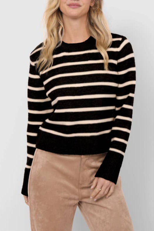 Sheri Striped Sweater Bolt Ranch Store Classic style western fashion womens light sweater casual business free shipping Boltranchstore.com