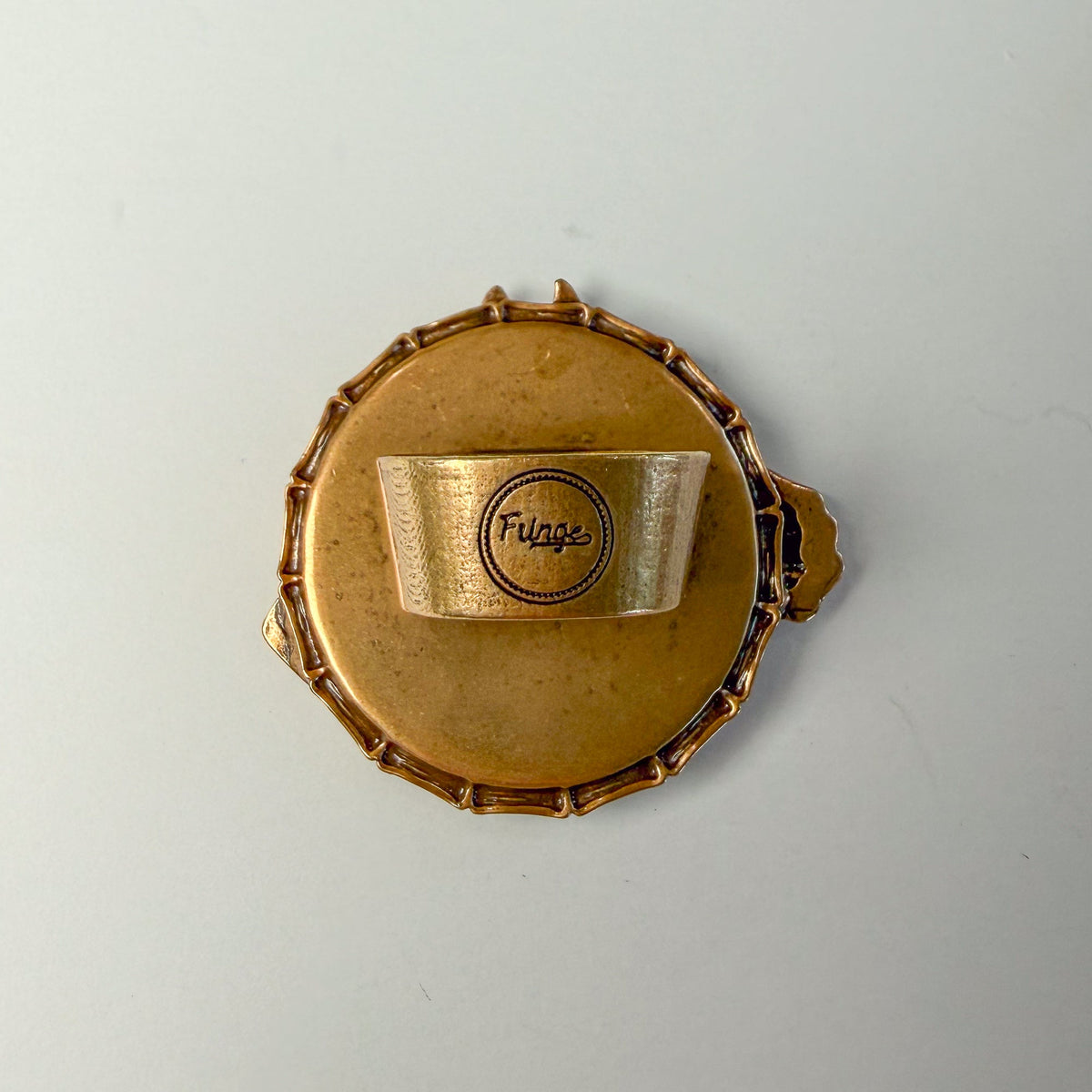 Fringe Slide Horse Showy Gold one and three quarter by one and a half inch size rodeo