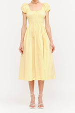 Sophia Midi Sundress a square next midi dress fully lined with gathered detail at boltranchstore.com