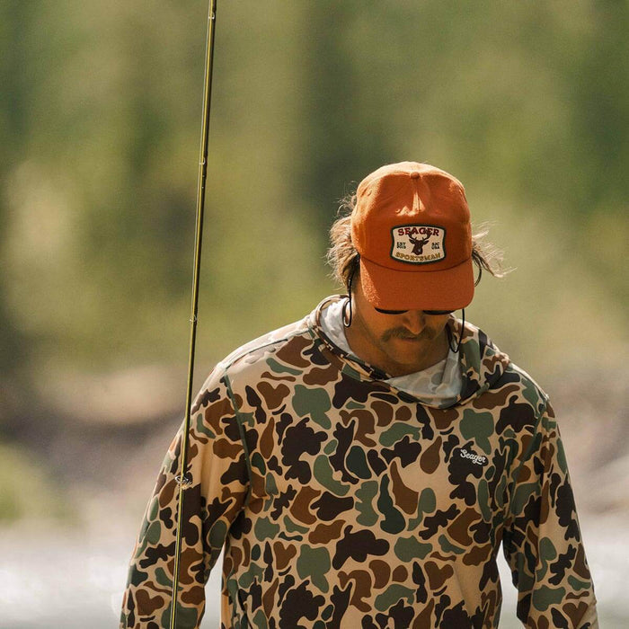 Seager Sportsman Snapback Orange Hat