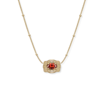SpurWest Ultra Mini Belt Buckle Birthstone Necklace January February March April May June July August September October November December gift anniversary wedding birthday womens western fashion jewelry Boltranchstore.com