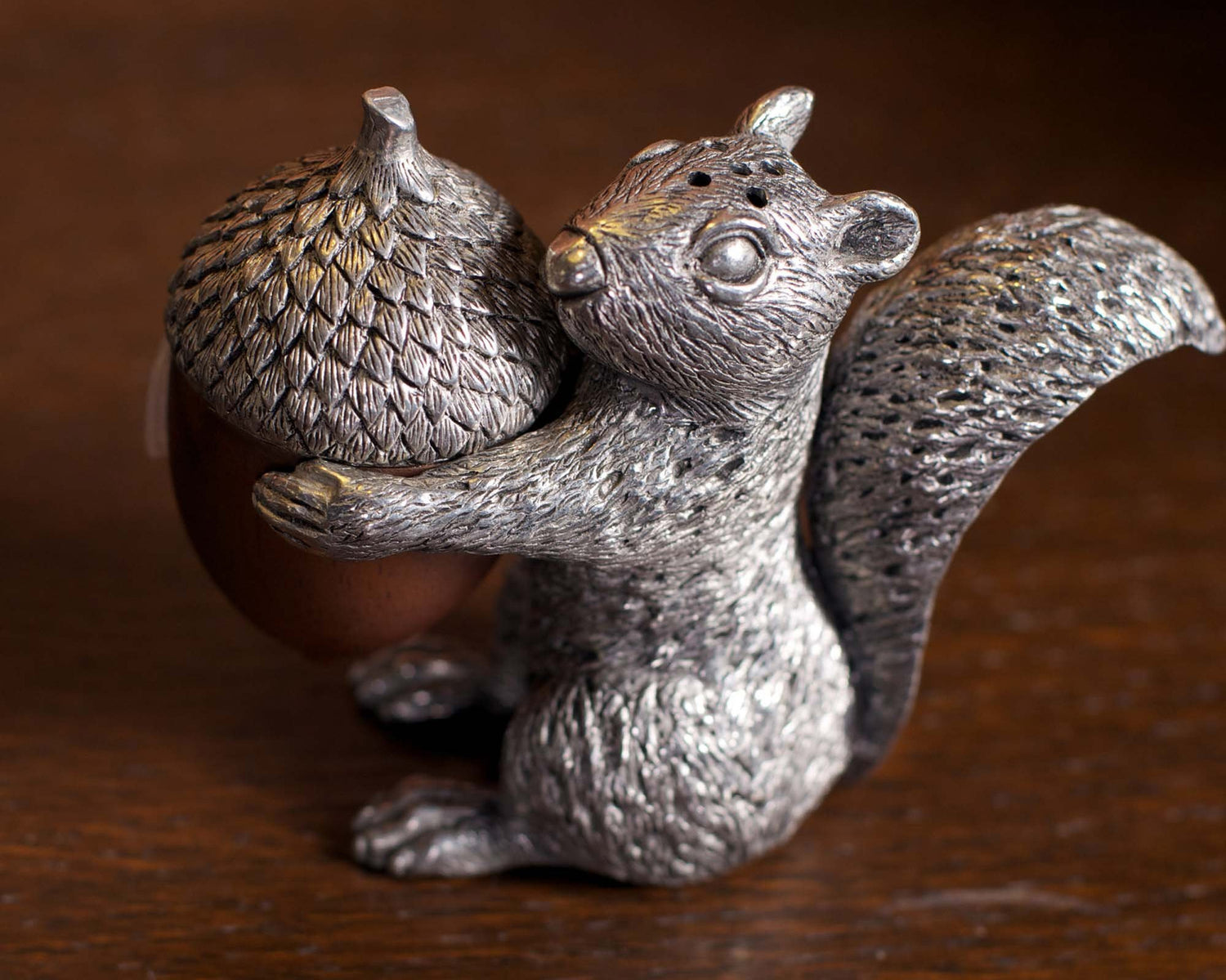Squirrel Wood Acorn Salt & Pepper Set Buy this at Boltranchstore.com