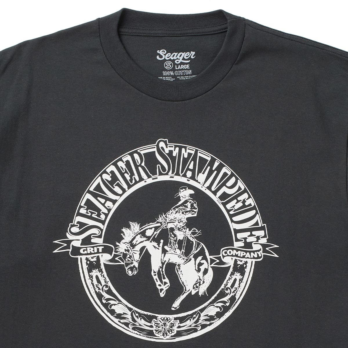 Seager Stampede Vintage Black Tee