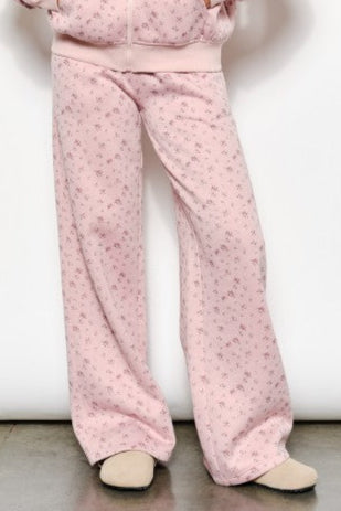Stella Womens Sweatpants in a ditsy floral light pink print is available at boltranchstore.com