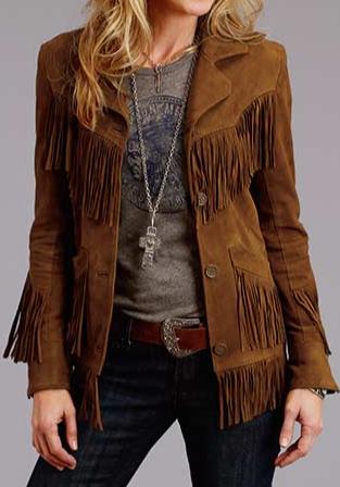 Stetson Lamb Suede Fringed Jacket