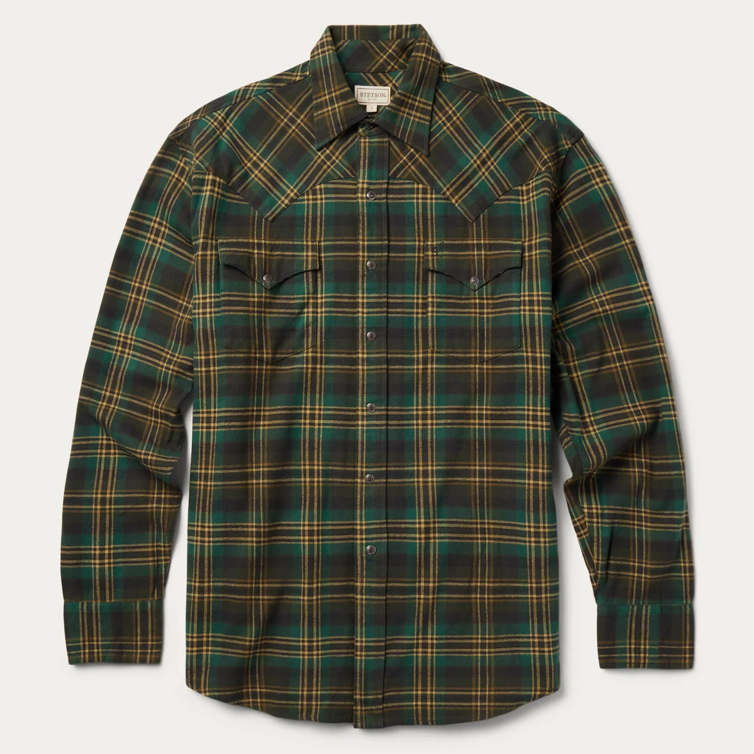 Stetson Mens Brushed Flannel Shirt