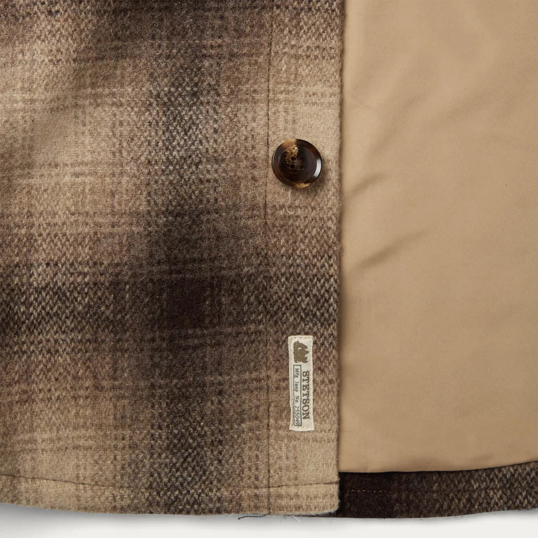 Stetson Mens Wool Plaid Shirt Jacket