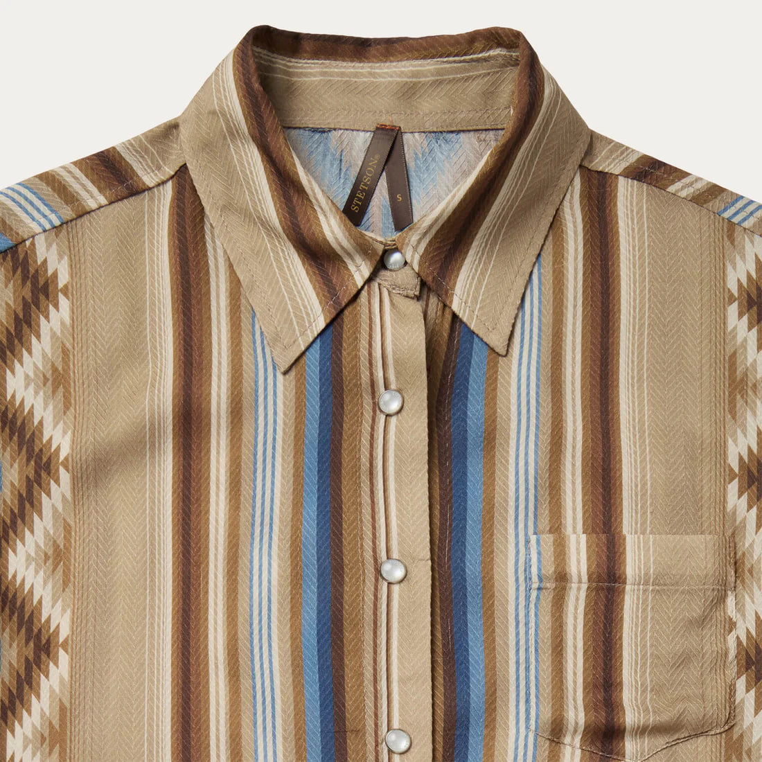 Stetson Womens Sand Serape Print Shirt